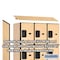 Salsbury Industries 4 Tier Designer Locker, 54"Wx76"Hx18"D, 12 Door, Maple 18-24368MAP - alternate 2